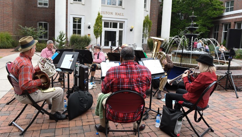 Oktoberfest Band playing