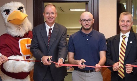 Presidential Citizen Scholars Program faculty with sammy sea gull