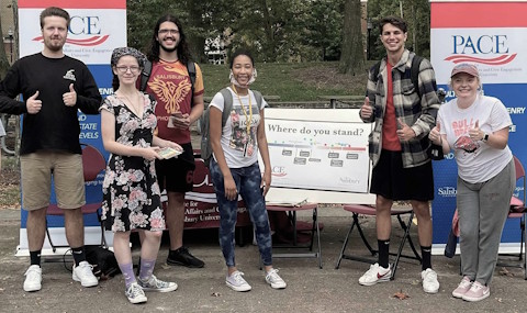 students getting out the vote