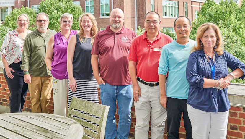Faculty outside for a group photo