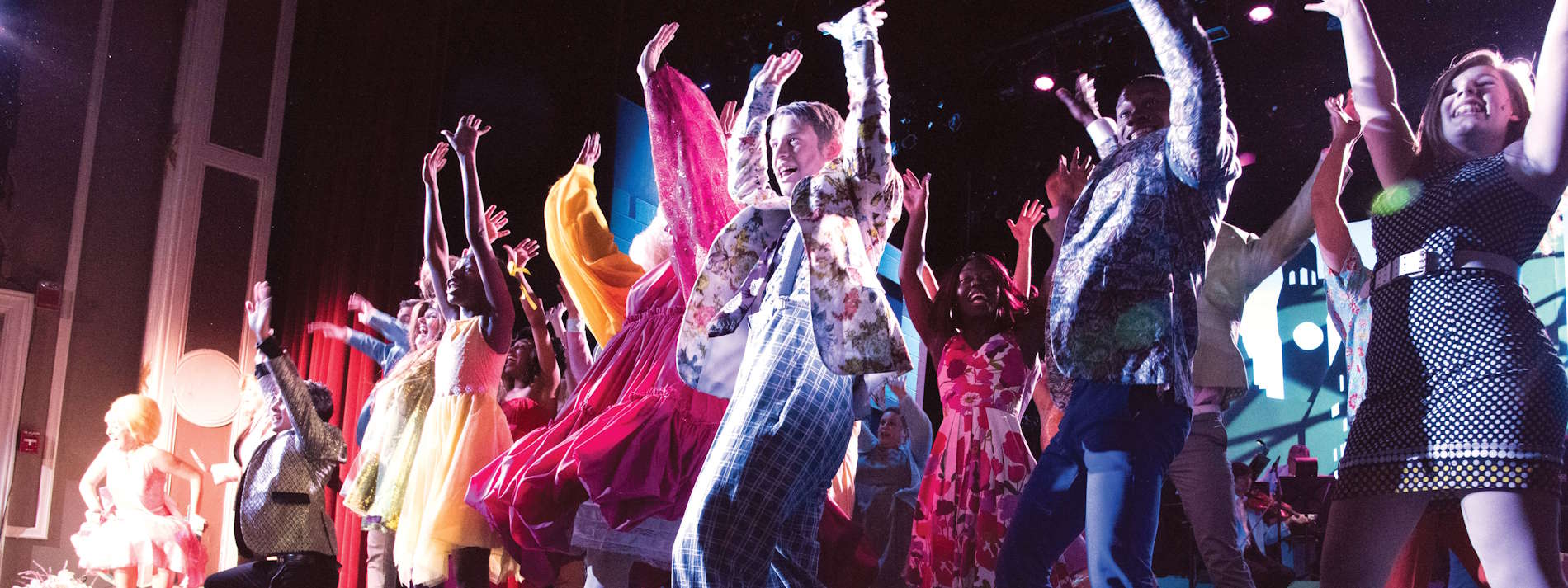 theatre production in auditorium